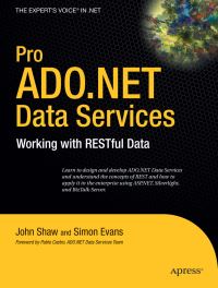 Book Cover for Pro ADO.NET Data Services by John Shaw, Simon Evans