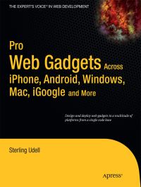 Book Cover for Pro Web Gadgets by Sterling Udell