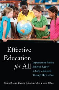 Book Cover for Effective Education for All by Chun Zhang, Carlos R McCray, SuJe Cho