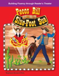 Book Cover for Pecos Bill and Slue-Foot Sue by Stephanie Paris