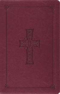 Book Cover for Large Print Thinline Reference Bible-ESV-Celtic Cross by Crossway Bibles