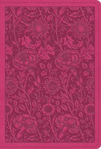 Book Cover for Large Print Compact Bible-ESV-Floral Design by Crossway Bibles