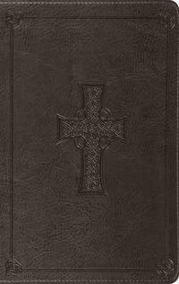 Book Cover for ESV Large Print Thinline Bible (Trutone, Charcoal, Celtic Cross Design) by T Desmond Alexander