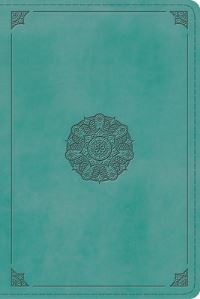 Book Cover for ESV Study Bible, Personal Size (Trutone, Turquoise, Emblem Design) by Crossway Bibles
