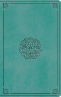 Book Cover for ESV Large Print Value Thinline Bible (Trutone, Turquoise, Emblem Design) by Esv Bibles