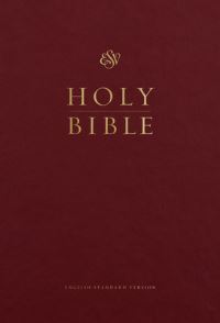 Book Cover for ESV Pew and Worship Bible, Large Print (Burgundy) by Esv Bibles