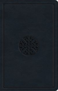 Book Cover for ESV Large Print Value Thinline Bible (Trutone, Navy, Mosaic Cross Design) by Esv Bibles