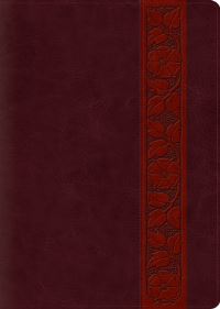 Book Cover for ESV Study Bible, Large Print (Trutone, Mahogany, Trellis Design, Indexed) by Esv Bibles