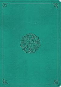 Book Cover for ESV Study Bible (Trutone, Turquoise, Emblem Design) by Esv Bibles