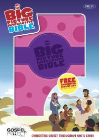 Book Cover for The NKJV Big Picture Interactive Bible, Purple/Pink Polka Dot LeatherTouch by BH Editorial Staff, Heath McPherson