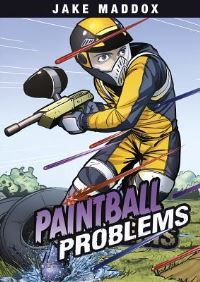 Book Cover for Paintball Problems by Jake Maddox, Eric Stevens, Steve Brezenoff