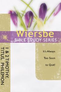 Book Cover for 1 & 2 Timothy, Titus, Philemon by Warren W Wiersbe