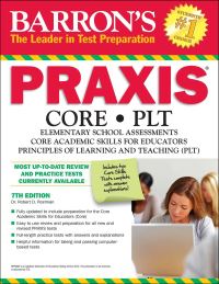 Book Cover for Barron's Praxis Core/PLT by Robert D Postman
