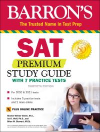 Book Cover for SAT Premium Study Guide With 7 Practice Tests by Sharon Weiner Green, Ira K Wolf, Brian W Stewart