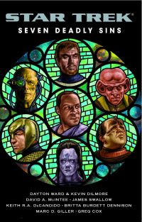 Book Cover for Seven Deadly Sins by Dayton Ward, Gene Roddenberry, Rick Berman, Michael Piller, Jeri Taylor