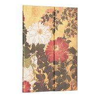 Book Cover for Natsu (Rinpa Florals) Midi Lined Hardback Journal (Wrap Closure) by Paperblanks