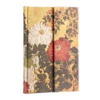 Book Cover for Natsu (Rinpa Florals) Mini Lined Hardback Journal (Wrap Closure) by Paperblanks