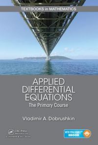 Book Cover for Applied Differential Equations by V A Dobrushkin