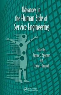 Book Cover for Advances in the Human Side of Service Engineering by James C Spohrer, Louis E Freund