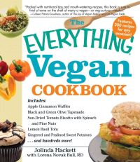Book Cover for The Everything Vegan Cookbook by Jolinda Hackett, Lorena Novak Bull