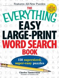Book Cover for The Everything Easy Large-Print Word Search Book by Charles Timmerman