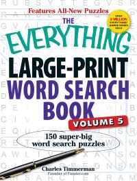 Book Cover for The Everything Large-Print Word Search Book, Volume V by Charles Timmerman