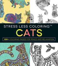 Book Cover for Stress Less Coloring - Cats by Adams Media