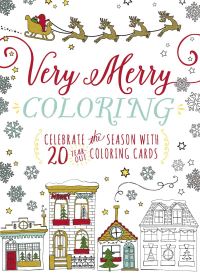 Book Cover for Very Merry Coloring by Adams Media
