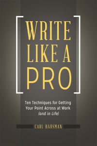 Book Cover for Write Like a Pro by Carl Hausman