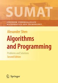 Book Cover for Algorithms and Programming by A Shen
