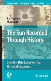 Book Cover for The Sun Recorded Through History by JM Vaquero, M Vázquez