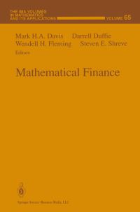 Book Cover for Mathematical Finance by M H A Davis