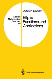 Book Cover for Elliptic Functions and Applications by Derek F Lawden