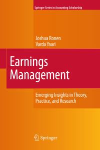 Book Cover for Earnings Management by Joshua Ronen, Varda Yaari
