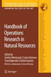Book Cover for Handbook of Operations Research in Natural Resources by Andres Weintraub