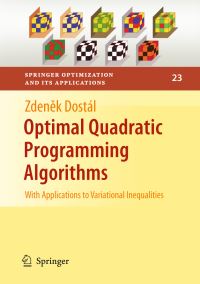 Book Cover for Optimal Quadratic Programming Algorithms by Zdenek Dostál