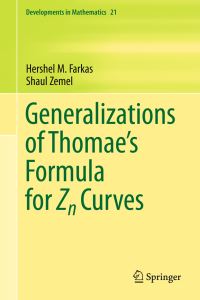 Book Cover for Generalizations of Thomae's Formula for Z[subscript N] Curves by Hershel M Farkas, Shaul Zemel