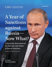 Book Cover for A Year of Sanctions Against Russia - Now What? by Simond De Galbert