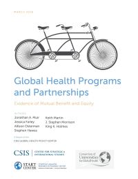 Book Cover for Global Health Programs and Partnerships by Jonathan A Muir, Jessica Farley, Allison Osterman, Stephen E Hawes, Keith Martin, J Stephen Morrison, King K Holmes
