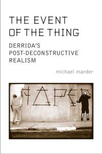 Book Cover for The Event of the Thing by Michael Marder