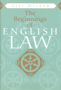 Book Cover for The Beginnings of English Law by Suzanne Conklin Akbari