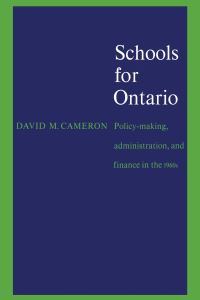 Book Cover for Schools for Ontario by David Cameron