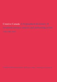 Book Cover for Creative Canada by University of Victoria, Reference Division, McPherson Library