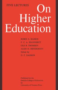 Book Cover for On Higher Education by DF Dadson