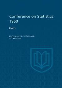 Book Cover for Conference on Statistics 1960 by EF Beach, JC Weldon