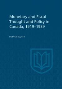 Book Cover for Monetary and Fiscal Thought and Policy in Canada, 1919-1939 by Heather Whiteside