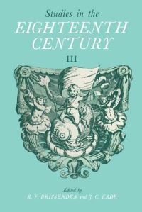 Book Cover for Studies in the Eighteenth Century III by RF Brissenden, JC Eade