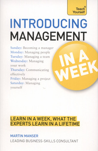 Book Cover for Introducing Management in a Week by Martin Manser