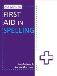 Book Cover for Answers to First Aid in Spelling by Jan Gallow, Karen Morrison