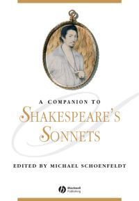 Book Cover for A Companion to Shakespeare's Sonnets by Michael Carl Schoenfeldt